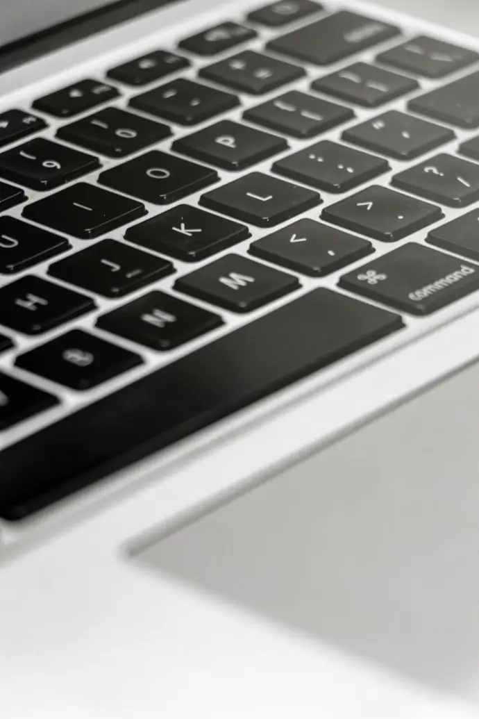 black and silver laptop computer